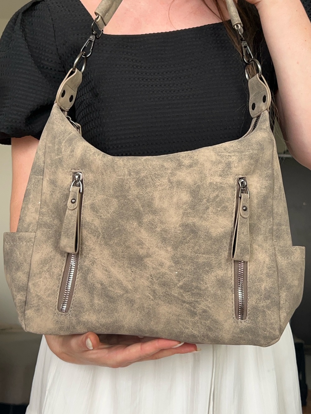 Taupe everyday tote Shoulder Bag - Women